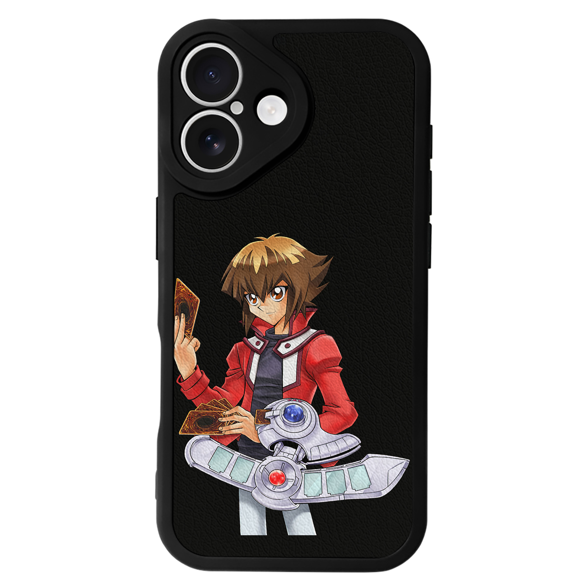 （画像用） 遊☆戯☆王 Yu-Gi-Oh! 【iPhone 16シリーズ対応】シリコンスマホケース（レザー調） 材質：シリコン